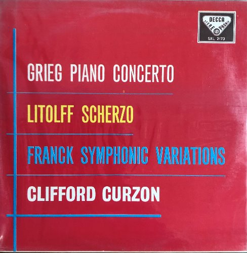 클리포드 커즌 (Clifford Curzon) - GRIEG - Piano Concerto / FRANCK - Variations Symphoniques (미개봉)