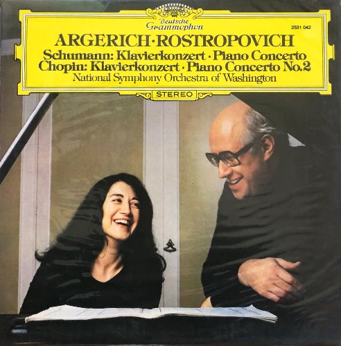 ARGERICH/ROSTROPOVICH - SCHUMANN;피아노 협주곡/CHOPIN; 피아노 협주곡 제2번 (미개봉/SAMPLE RECORD)