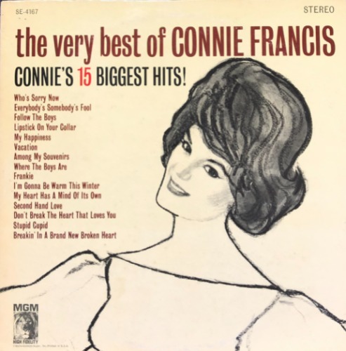 CONNIE FRANCIS - THE VERY BEST CONNIE FRANCIS / CONNIE&#039;S 15 BIGGEST HITS