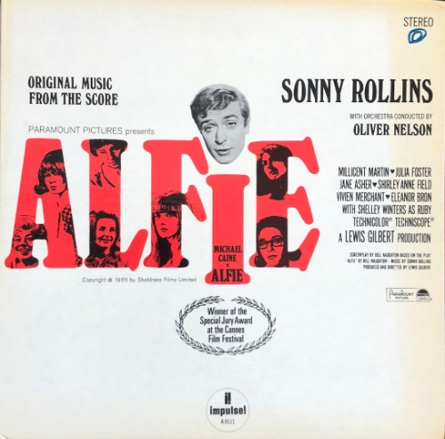 SONNY ROLLINS - Original Music From The Score &quot;Alfie&quot; (1970 US Impulsel/ABC AS-9111)