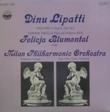 DINO LIPATTI - CONCERTINO AND DANCE FOR PIANO AND ORCHESTRA-BLUMENTAL