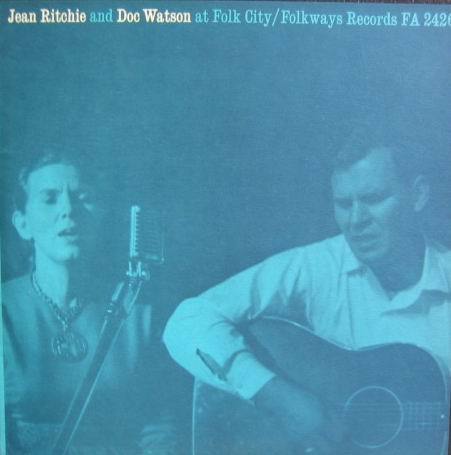 Jean Ritchie and Doc Watson - at Folk City