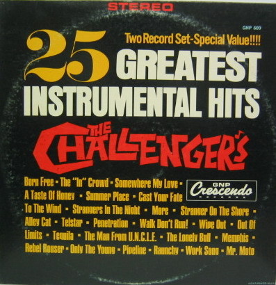 THE CHALLENGERS - 25 Greatest Instrumential Hits  (2LP)