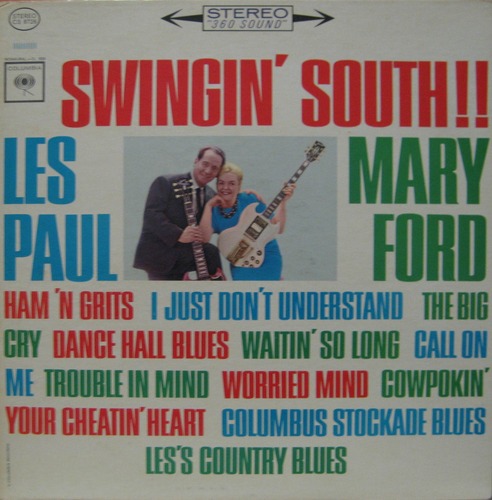 LES PAUL &amp; MARY FORD - Swingin&#039; South !! (STEREO 로고 블랙초판)