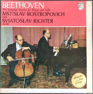 MSTISLAV ROSTROPOVICH / SVIATOSLAV RICHTER - Beethoven Samtliche Sonaten Fur Klavier Und Violoncello (2LP/BOX)