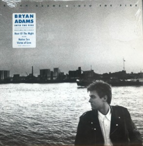 BRYAN ADAMS - INTO THE FIRE (1987 Hype Sticker A&amp;M SP-3907 Vintage&quot;)