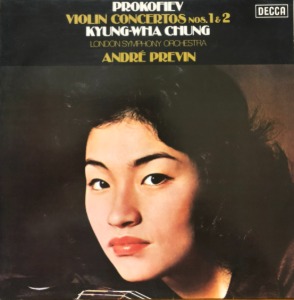 정경화 KYUNG-WHA CHUNG - PROKOFIEV 바이올린 협주곡 제1번,2번 런던 심포니/PREVIN (PROMO SAMPLE RECORD)