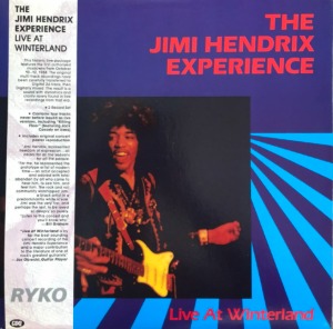 JIMI HENDRIX EXPERIENCE - LIVE AT WINTERLAND (1987 투명화이트 Vinyl Ryko RALP0038-2/OBI/2LP)