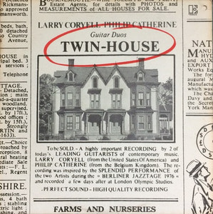 LARRY CORYELL / PHILIP CATHERINE - Twin House (&quot;1977 US  Elektra 6E-123&quot;)