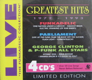 FUNKADELIC/PARLIAMENT/GEORGE CLINTON &amp; P-FUNK ALL STARS - GREATEST HITS 1972-1993 LIVE (4CD)