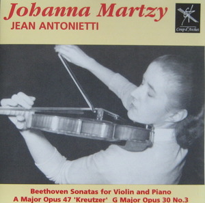 JOHANNA MARTZY - Beethoven Sonatas for Violin /Piano MONO COUP D&#039;ARCHET (CD)