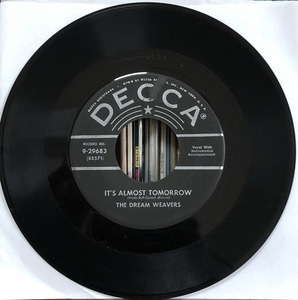 THE DREAM WEAVERS - It&#039;s Almost Tomorrow (45rpm 싱글)