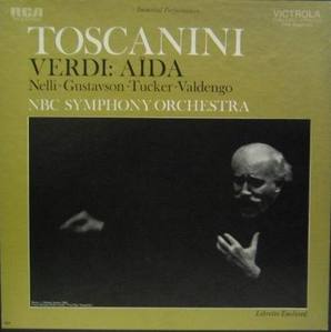 TOSCANINI nbc symphony orchestra - VERDI : AIDA  (3LP)