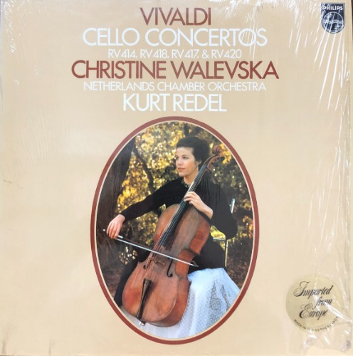 CHRISTINE WALEVSKA - VIVALDI Cello Concertos 네덜란드 챔버 KURT REDEL