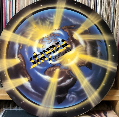 STRYPER - THE YELLOW AND BLACK ATTACK (&quot;1986 US Blue Vinyl Special Packaging  Enigma ST 73207&quot;)