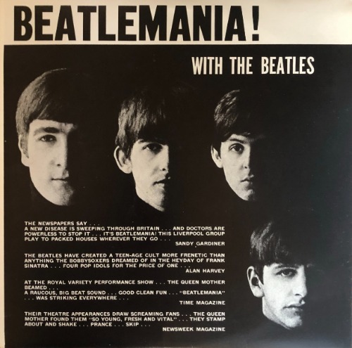 BEATLES - Beatlemania!  With The Beatles (&quot;78 RARE Cover CANADA  Capitol Stereo  ST-6051 / Purple Labels&quot;)