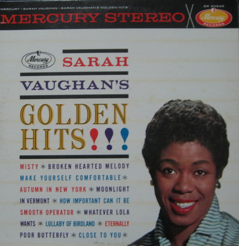SARAH VAUGHAN - Golden Hits (&quot;RED MERCURY 라벨은 2번째 프레싱&quot;)