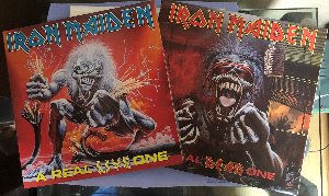 IRON MAIDEN - A REAL DEAD ONE / A REAL LIVE ONE (소형포스터/컬러해설지) 2LP