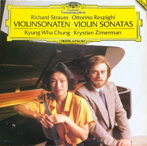정경화 Kyung-Wha Chung / ZIMERMAN - STRAUSS/RESPIGHI 바이올린 소나타 (1990.1.5 초판)