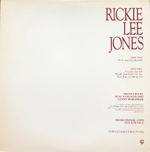 RICKIE LEE JONES - We Belong Together (QUIEX II Limited Edition Pressing/PROMOTIONAL COPY)