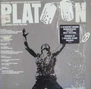 PLATOON - OST (&quot;1987 US First Pressing Hype Sticker SOUL PSYCH The Doors Jefferson Airplane Otis Redding....&quot;)